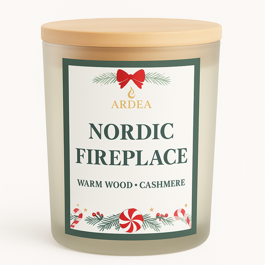 NORDIC FIREPLACE • Warm Wood & Cashmere